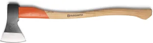 Husqvarna Zenoah All-Purpose Axe 4.2 oz (1,250 g), Made in Germany, 597629001 with Cover, for Small Trees and Barks, Length 27.6 inches (70 cm)