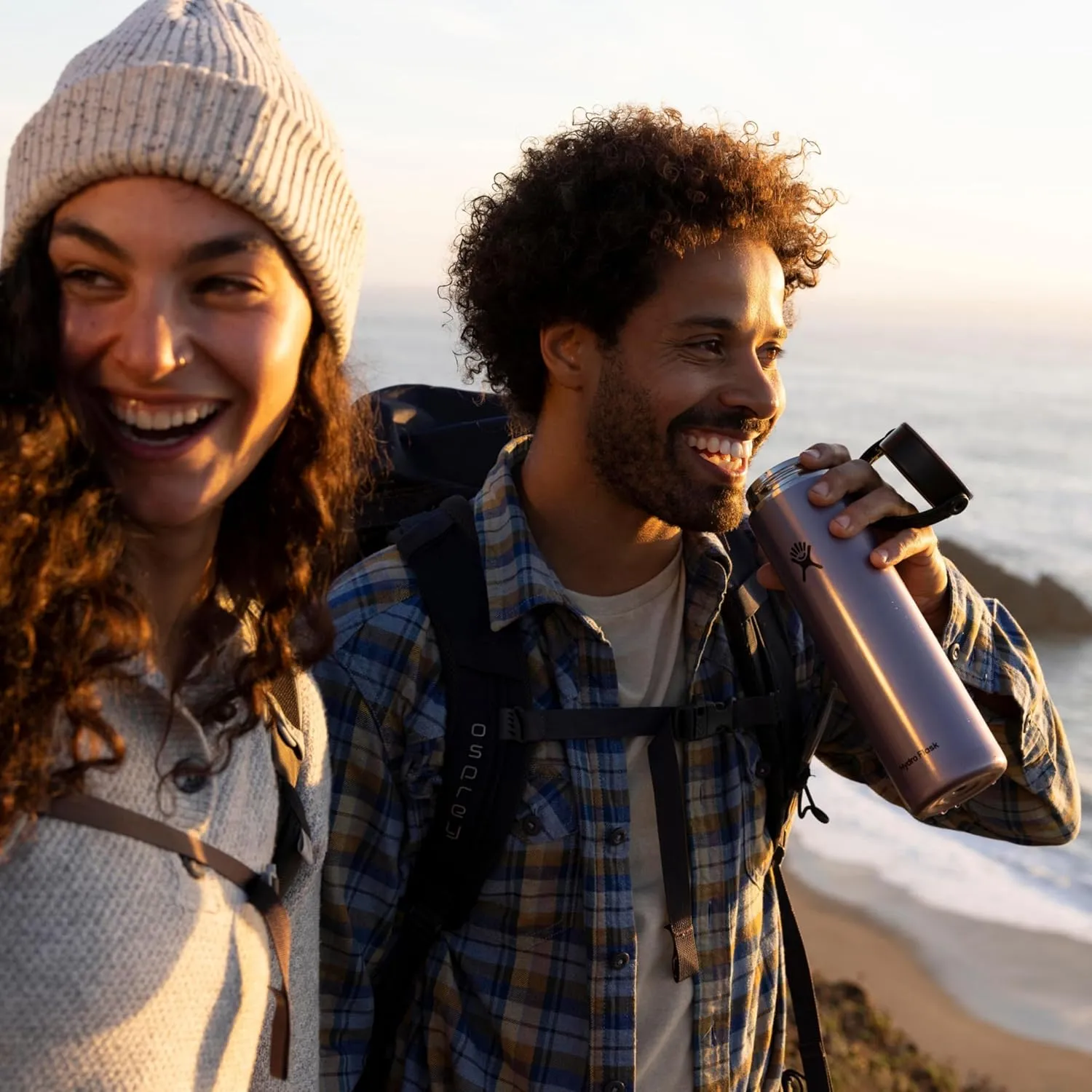 Hydro Flask 24 Oz Lightweight Wide Flex Cap Obsidian
