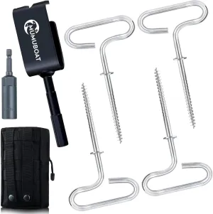 Ice Anchor Drill Adapter, Ice Fishing Shelter Accessories, Universal for Ice Anchors