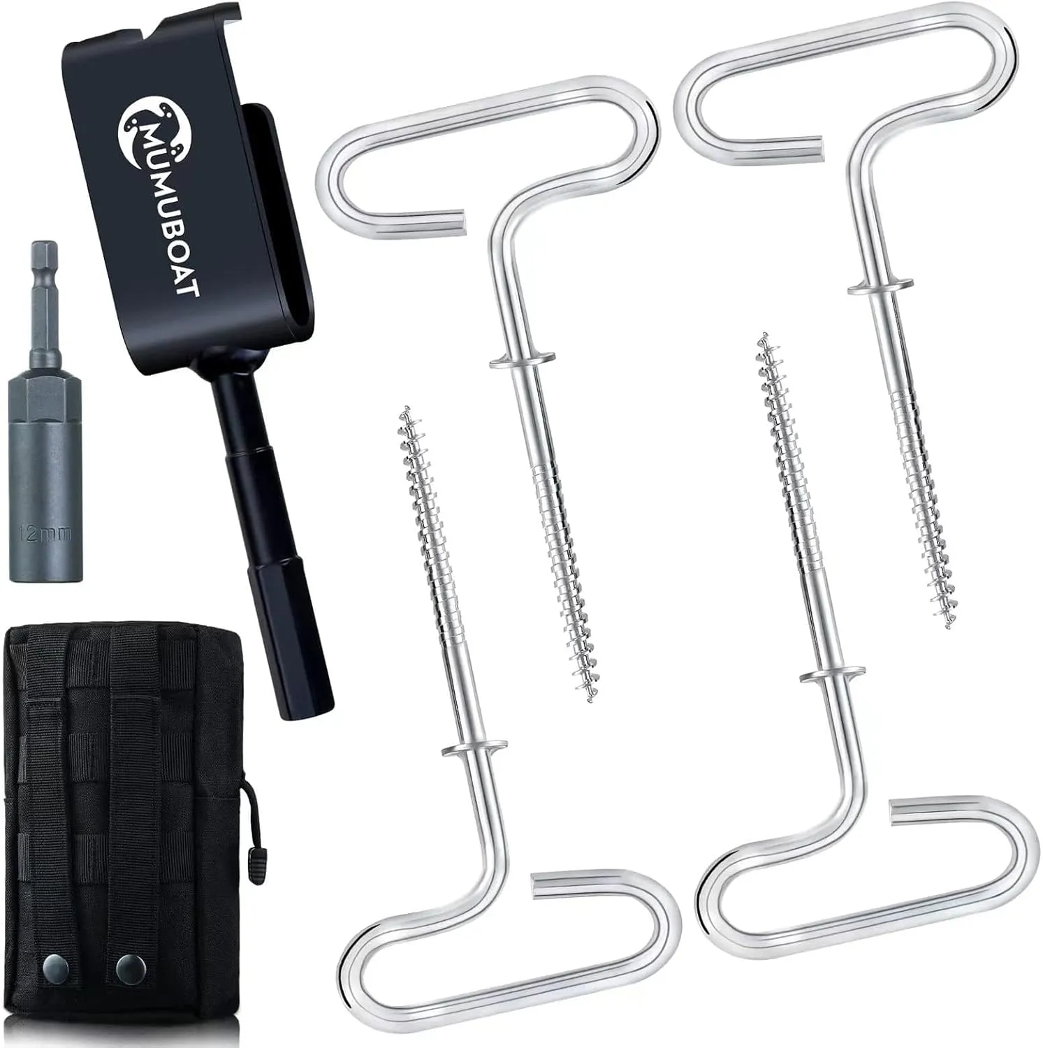 Ice Anchor Drill Adapter, Ice Fishing Shelter Accessories, Universal for Ice Anchors