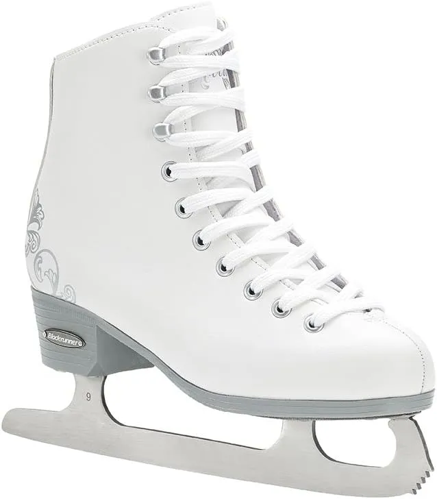 Ice by Rollerblade Allure Girls Figure Skate, White, Ice Skates
