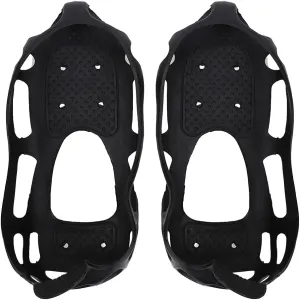 Ice Cleat Shoe Grips Cleats Crampons for Hiking Climbing Anti Slip Spikes Ski Shoe Cover Lightweight TPE Material Men Women
