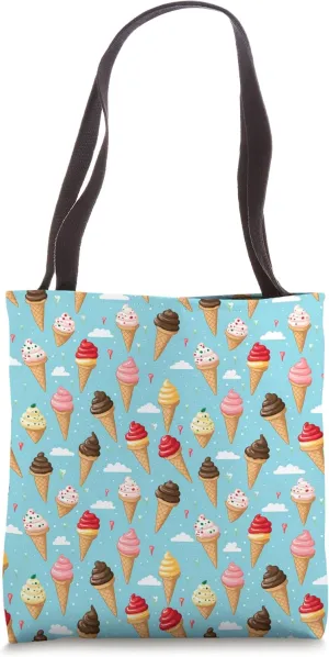 Ice Cream Pattern Tote Bag