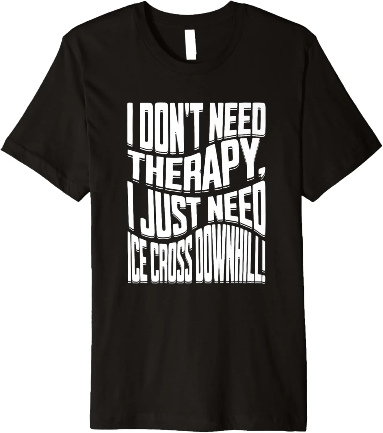 ice cross downhiller snow alpine sledding Ice Cross Downhill Premium T-Shirt