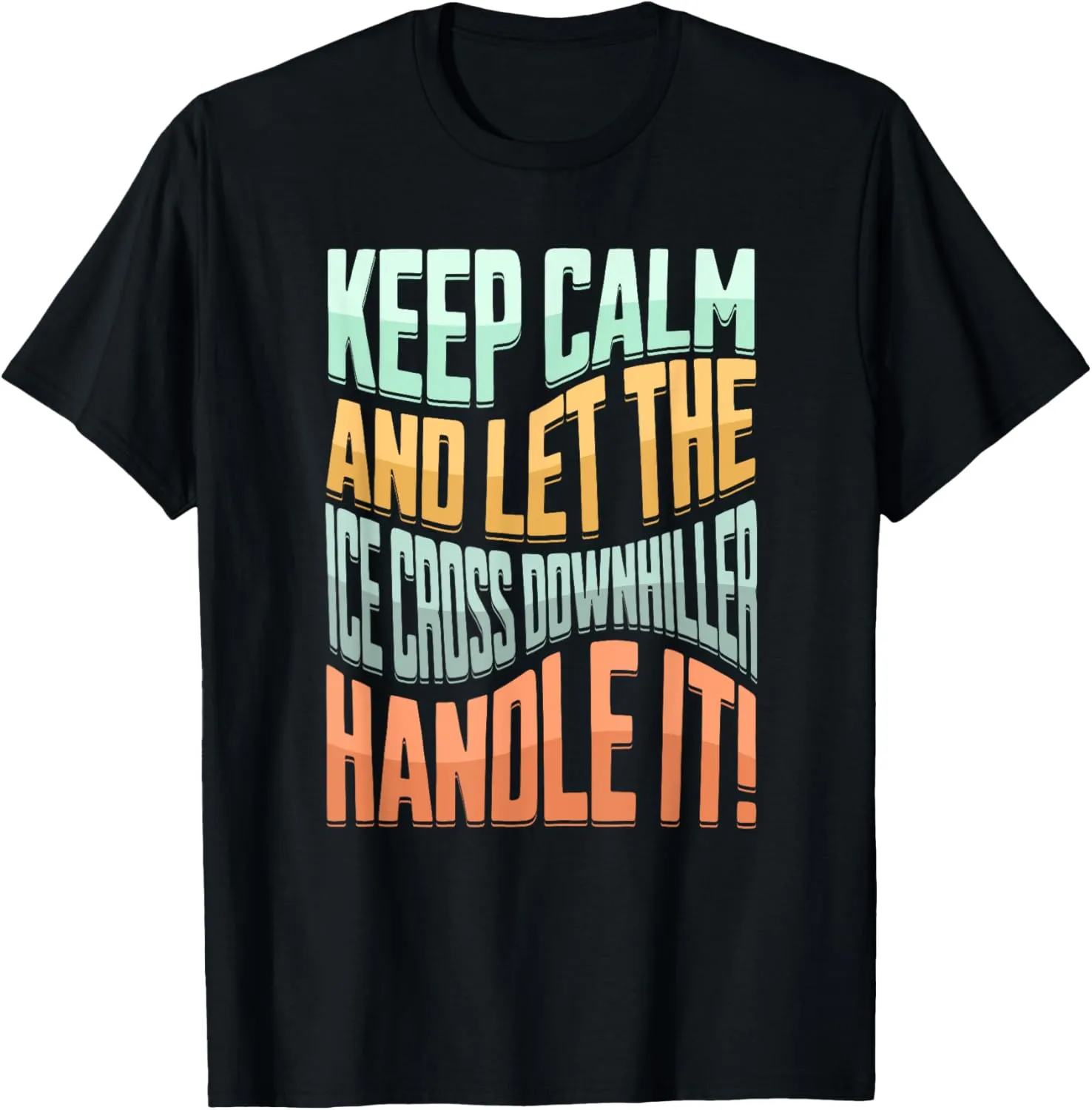 ice cross downhiller snow alpine sledding Ice Cross Downhill T-Shirt