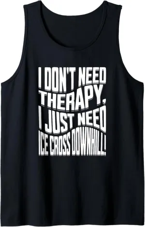 ice cross downhiller snow alpine sledding Ice Cross Downhill Tank Top