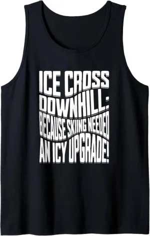ice cross downhiller snow alpine sledding Ice Cross Downhill Tank Top