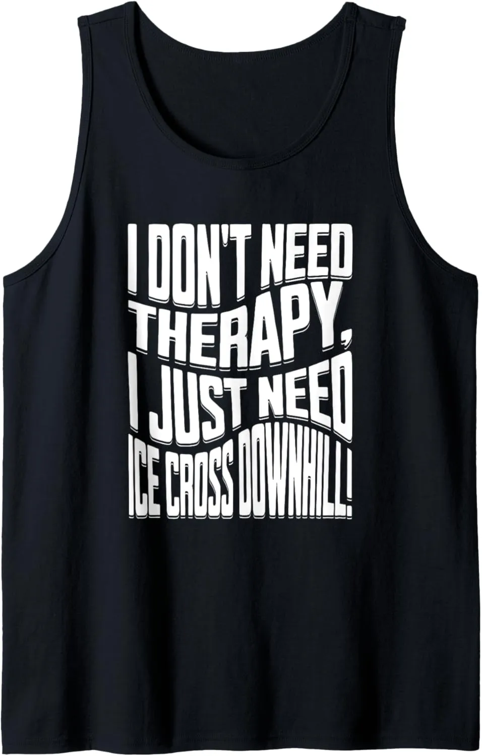 ice cross downhiller snow alpine sledding Ice Cross Downhill Tank Top