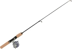 Ice Fishing Rod and Reel, 65cm Ice Fishing Rod Telescopic Rod Combo Prevent Slip Short Section for Winter Fishing