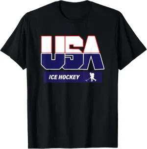 Ice Hockey 2022 Souvenir USA Team T-Shirt