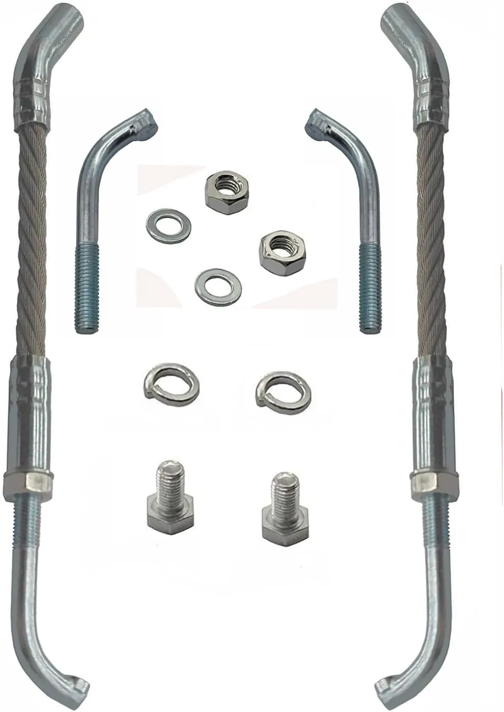 Ice Scratchers Kit Replacement for Track Height 2-1/2 All Snowmobile Equipped with Reverse and Non-Reverse Gears(2 Pieces)