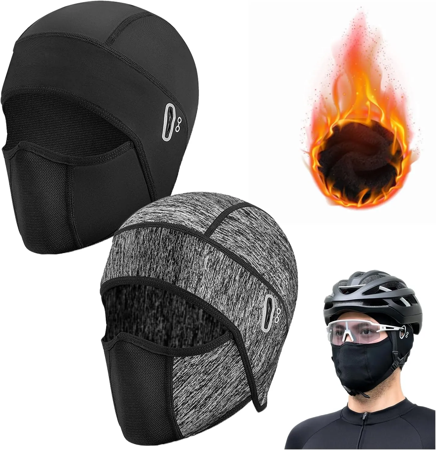 Ice Silk Face Protection Cycling Hood, Summer Balaclava Cooling Face Mask Cover Ice Silk Neck Gaiter Hood for Men Women