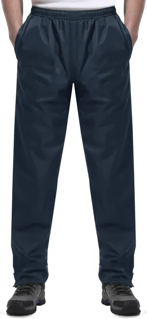 iCreek Men's Rain Pants Waterproof Over Pants Windproof Lightweight Hiking Pants Work Rain Outdoor for Golf, Fishing