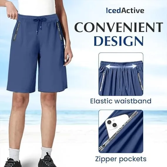 ICY Shorts - Airyflex Iced Active Silk Cooling Stretch Quick Drying Shorts for Senior Women Over 50