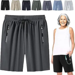 ICY Shorts - Airyflex Iced Active Silk Cooling Stretch Quick Drying Shorts for Senior Women Over 50
