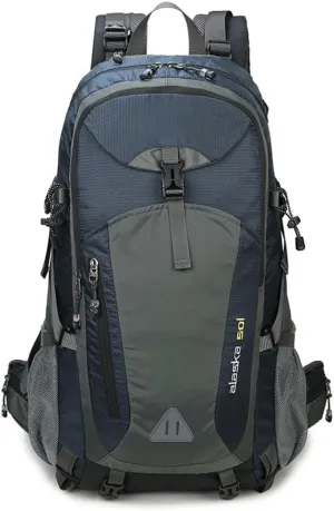 ILOOXI Internal Frame Hiking Backpack 40L/50L/60L Waterproof Outdoor Day Pack, Lightweight Sport Travel Daypack Camping Travel Backpack (Color : Blue, Size : 40L)