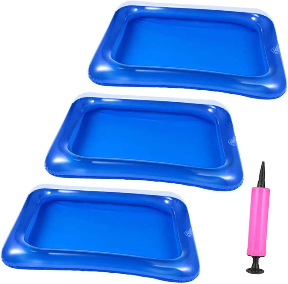 IMIKEYA Inflatable Ice Serving Bar Floating Ice Tray Buffet Cooler Pool Party Accessory Random Color