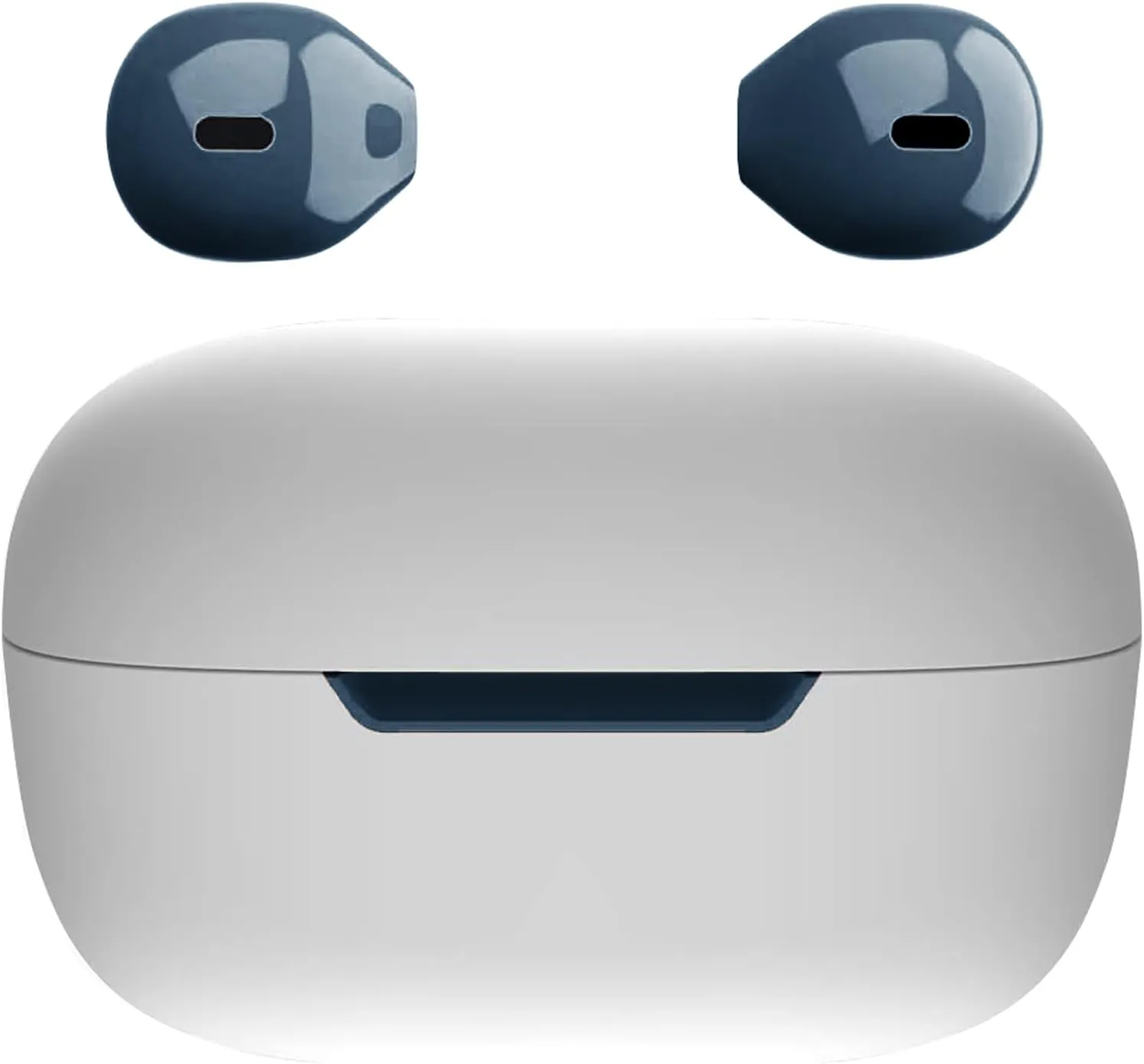 Invisible Wireless Earbuds Bluetooth Mini Size, Semi-in-Ear Ear Buds for Small Ear Canals, Clear Sound for Work, Home, Music, Audiobooks and Podcasts