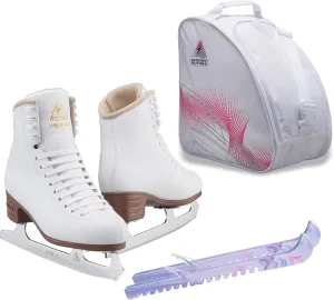 Jackson Ultima Figure Ice Skates for Women and Girls Bundle with Bag and/or Guardog Skate Guards