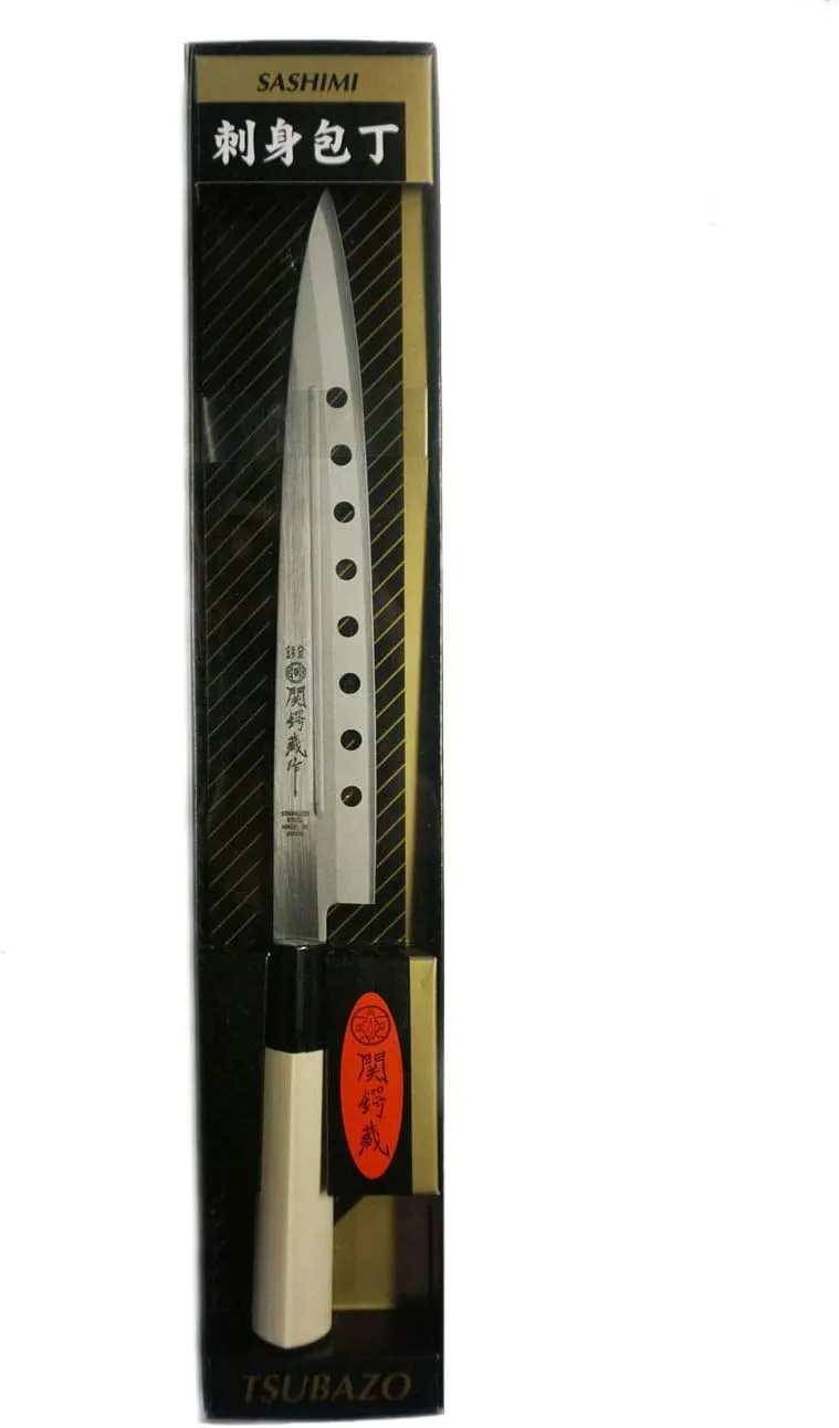 JapanBargain 1551, Non-Stick Yanagiba Sashimi Knife Japanese High Carbon Stainless Steel Sushi Chef Knife Made in Japan, 200mm