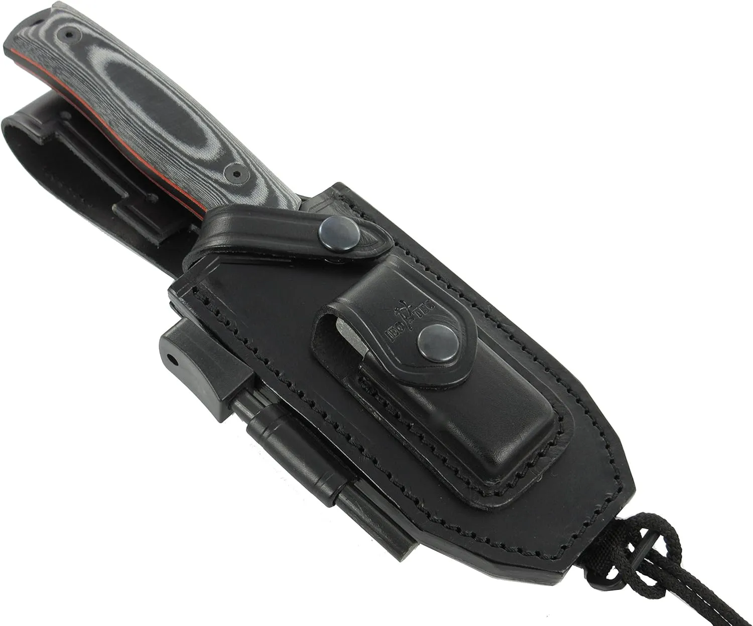 JEO-TEC Nº21 Bushcraft Survival Hunting Fixed Blade Knife - BOHLER N690C Stainless Steel, Multi-positioned Sheath - Handmade