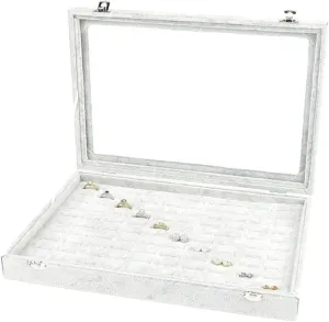 Jewelry Organizer Jewelry Box 10 Different Designs Clear Glass Lid Velvet Jewelry Organizer Box Jewelry Showcase For Watch Earrings Rings. Jewelry Case Jewelry Display Storage