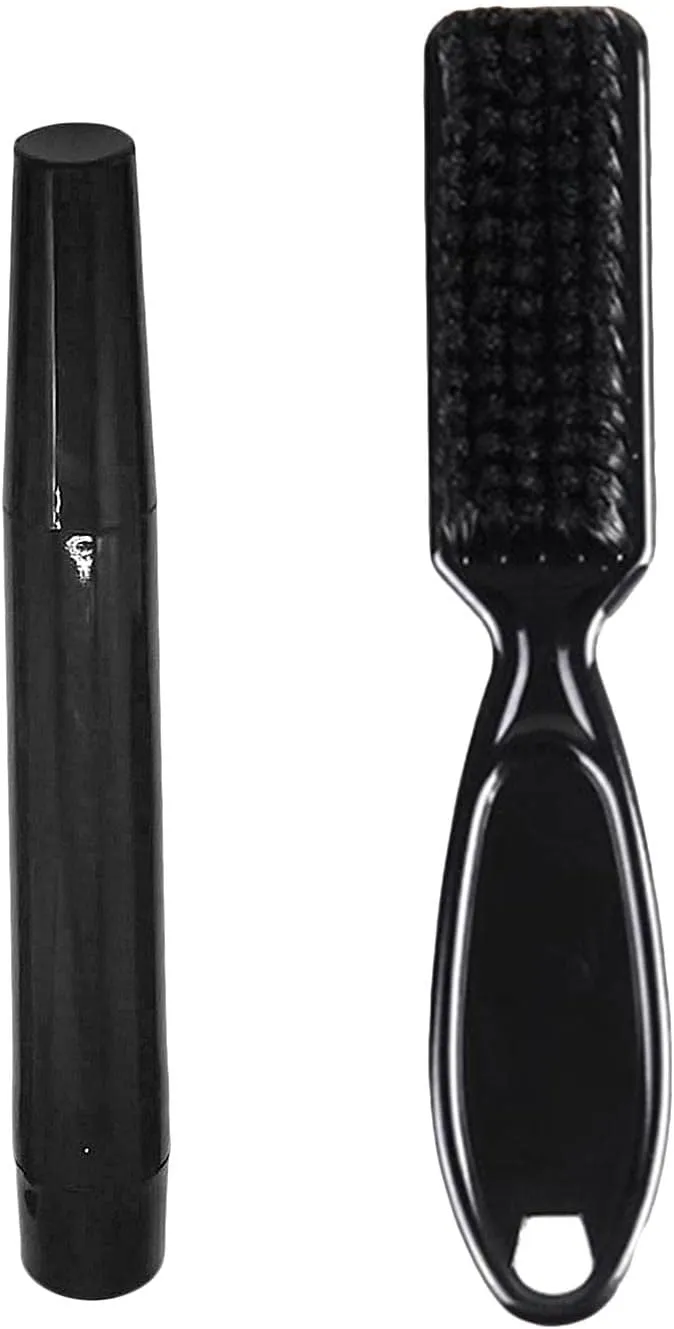 jojomis Barber Beard Brush Kit, Contoured Beard Brush Kit, Long-lasting Coverage - Brown