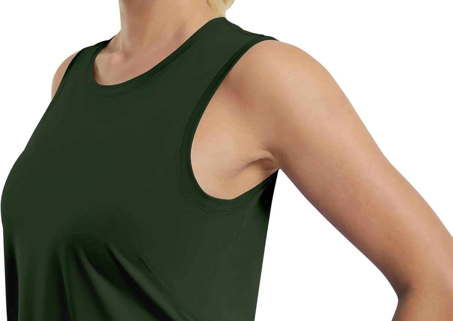 JOYSPELS Ice Silk Workout Tank Tops for Women Cool-Dry Sleeveless Loose Fit Yoga Shirts Athletic