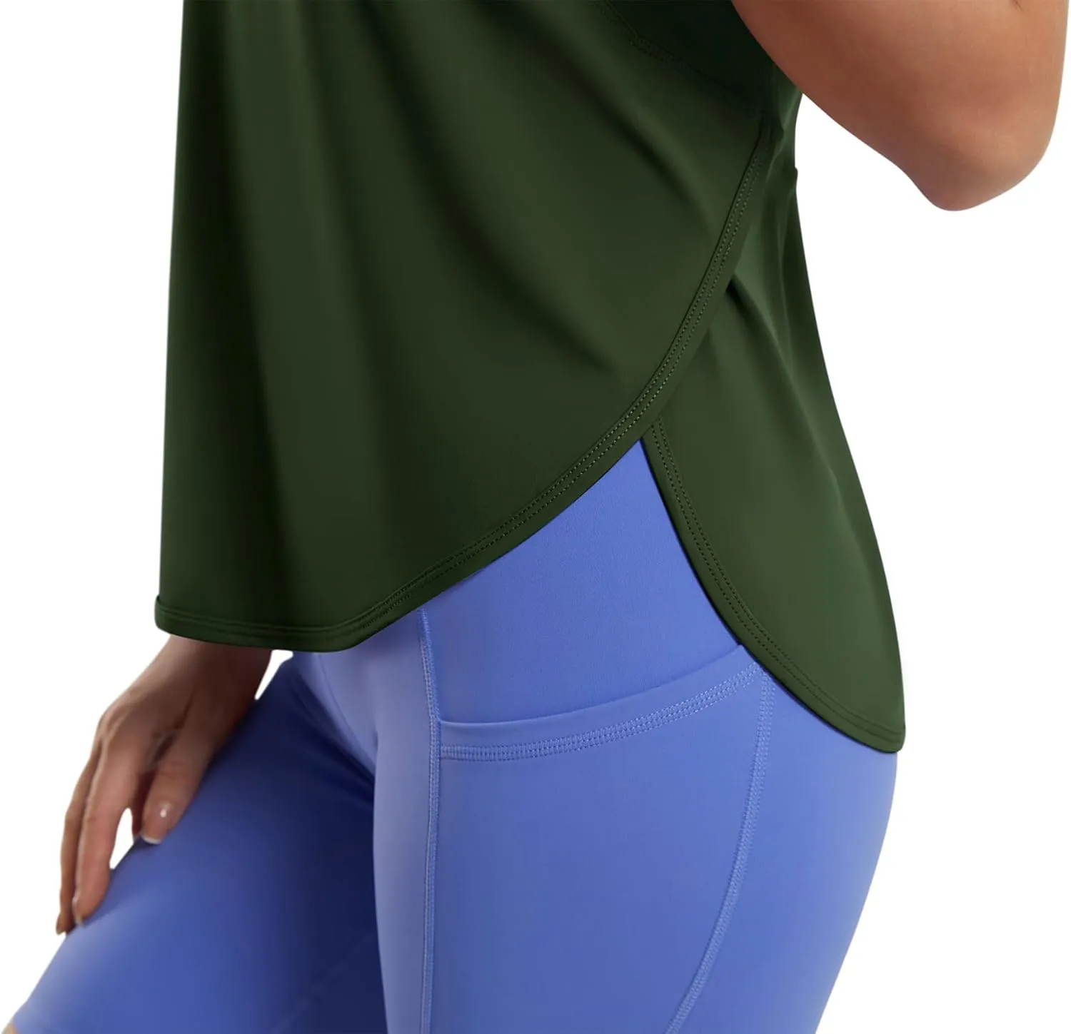 JOYSPELS Ice Silk Workout Tank Tops for Women Cool-Dry Sleeveless Loose Fit Yoga Shirts Athletic