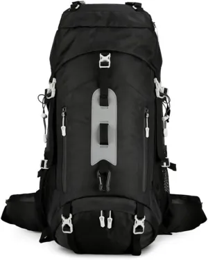 JSEIAJB Waterproof Backpacking Mountaineering Backpack 60L Hiking Backpack Large Capacity Camping Backpack