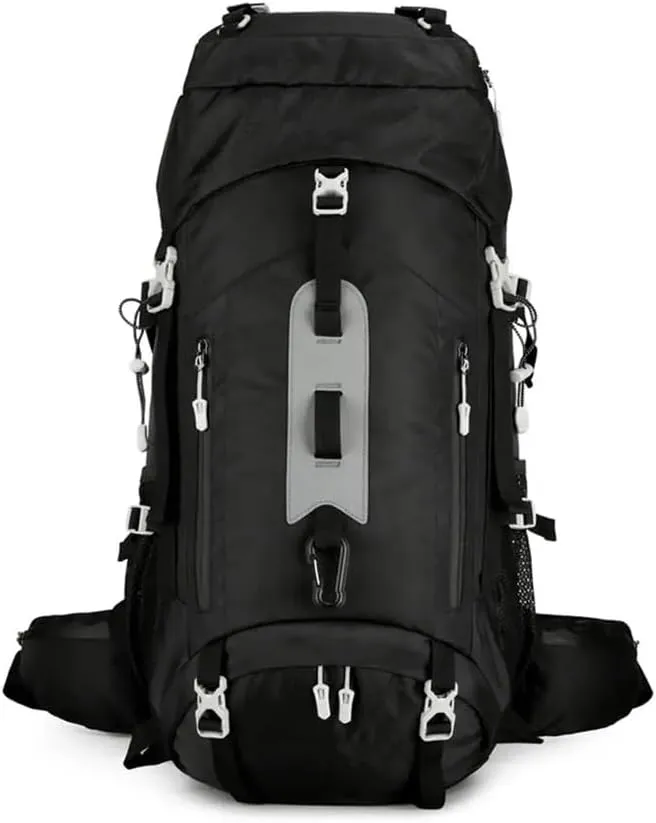 JSEIAJB Waterproof Backpacking Mountaineering Backpack 60L Hiking Backpack Large Capacity Camping Backpack