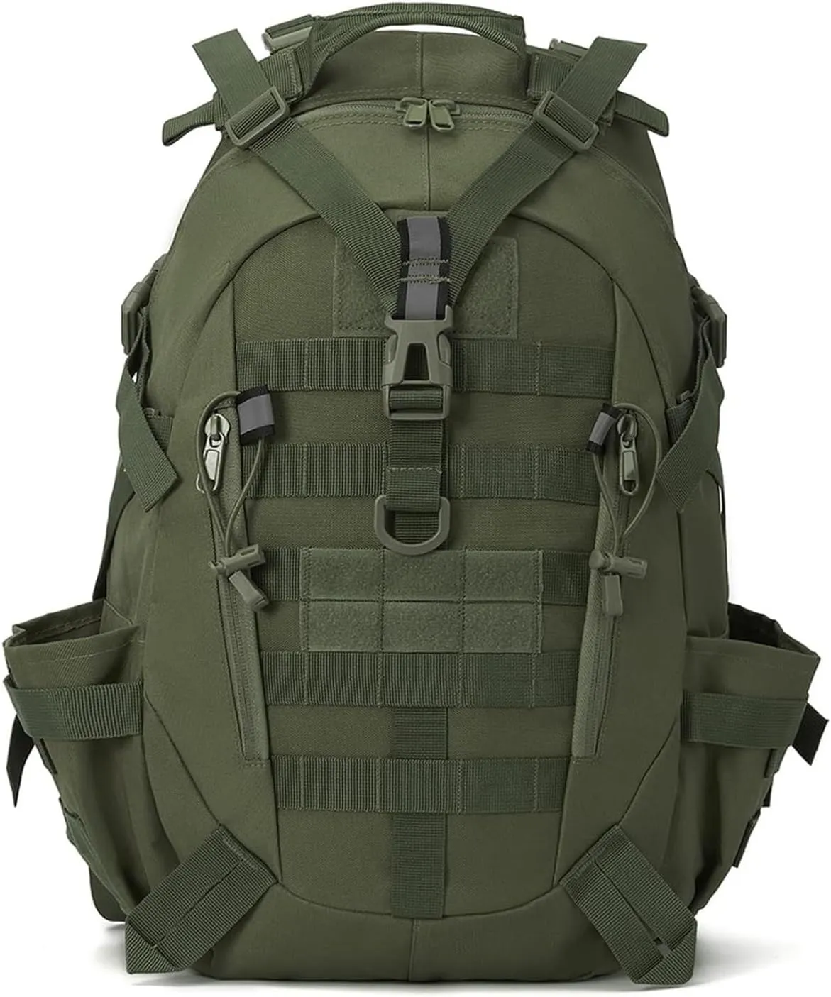 Jungle Leopard 40L Tactical Backpack Men Camping Hiking Bag Reflective Travel Survival MOLLE Climbing Rucksack(OD)
