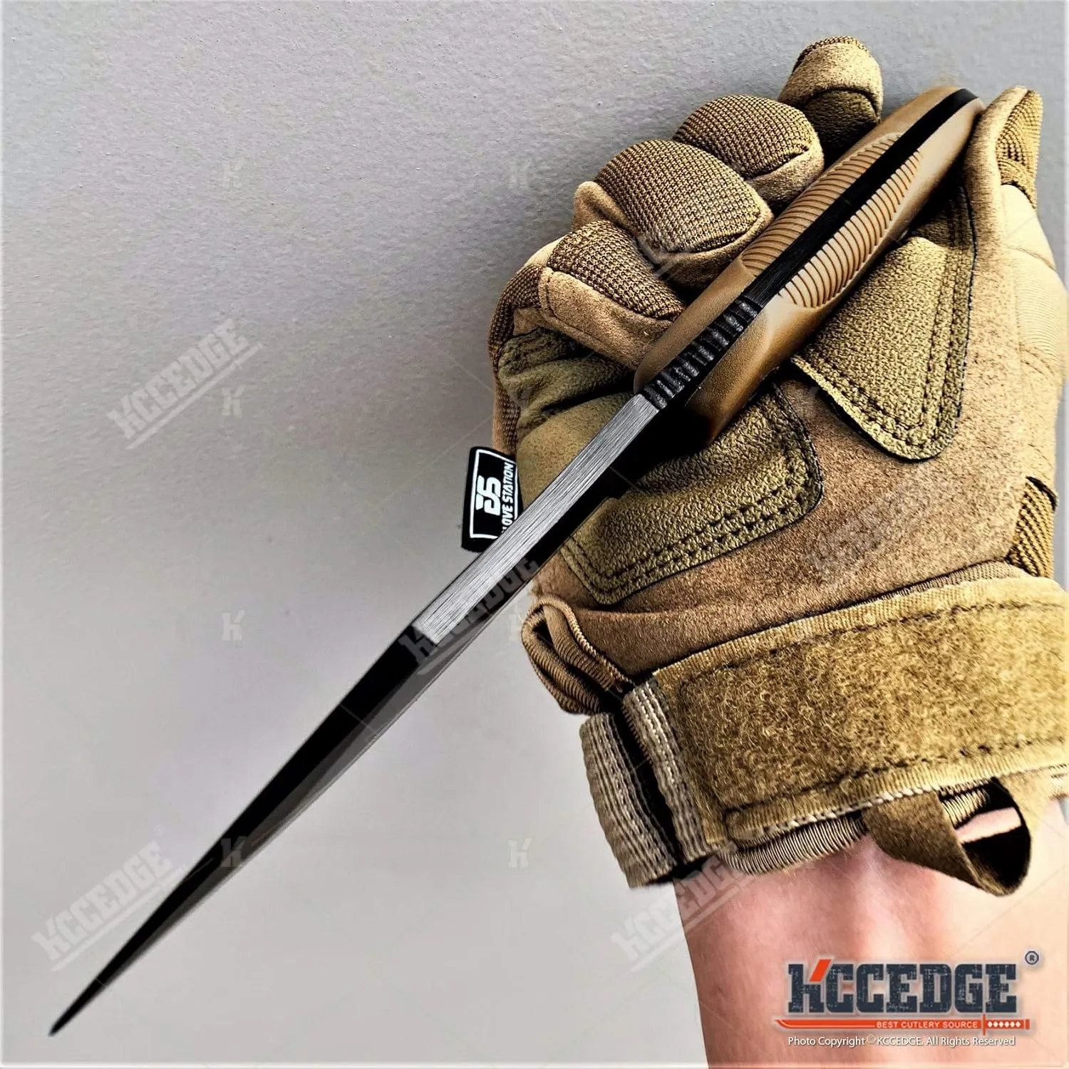 KCCEDGE BEST CUTLERY SOURCE Tactical Knife Hunting Knife Survival Knife 9" Full Tang Fixed Blade Knives Camping Accessories Camping Gear Survival Kit Survival Gear and Equipment Tactical Gear 80213