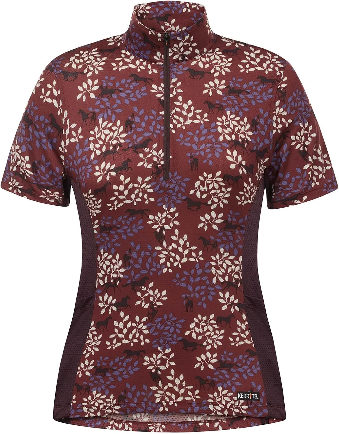Kerrits Women's Breeze Ice Fil Short Sleeve Horse Riding Shirt – Ultra-Lightweight Cooling Equestrian Top, Great for Summer