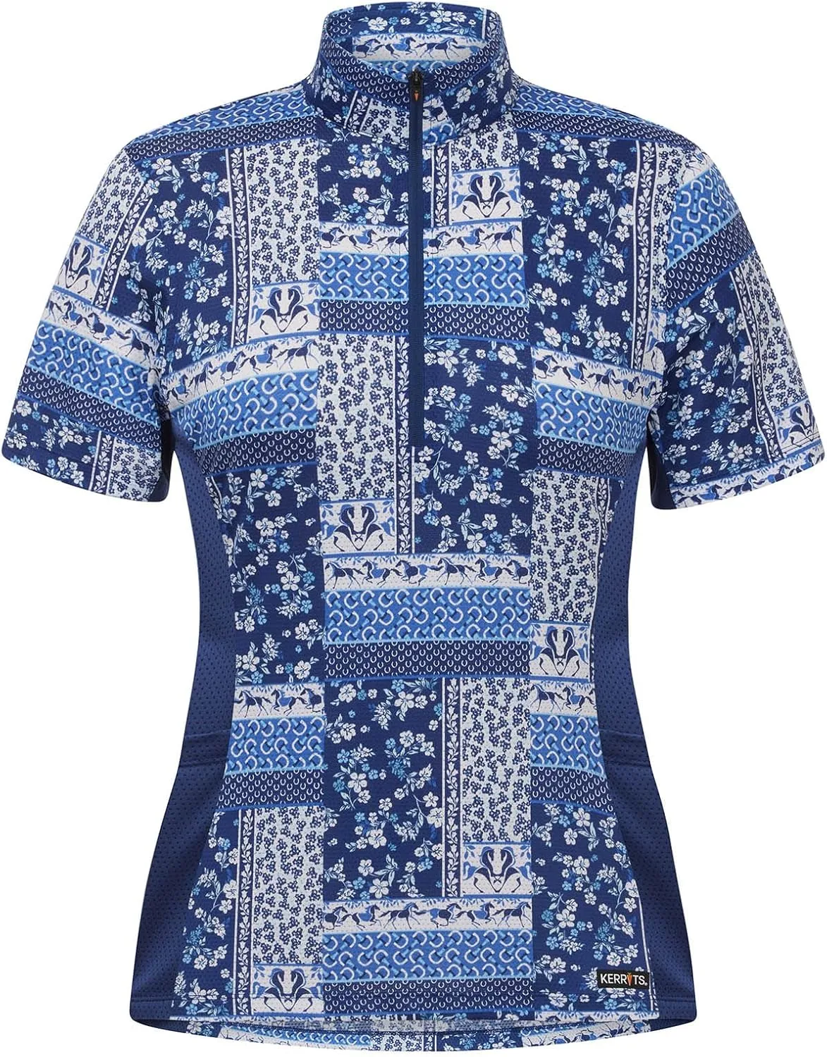 Kerrits Women's Breeze Ice Fil Short Sleeve Horse Riding Shirt – Ultra-Lightweight Cooling Equestrian Top, Great for Summer