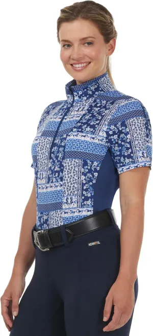 Kerrits Women's Breeze Ice Fil Short Sleeve Horse Riding Shirt – Ultra-Lightweight Cooling Equestrian Top, Great for Summer