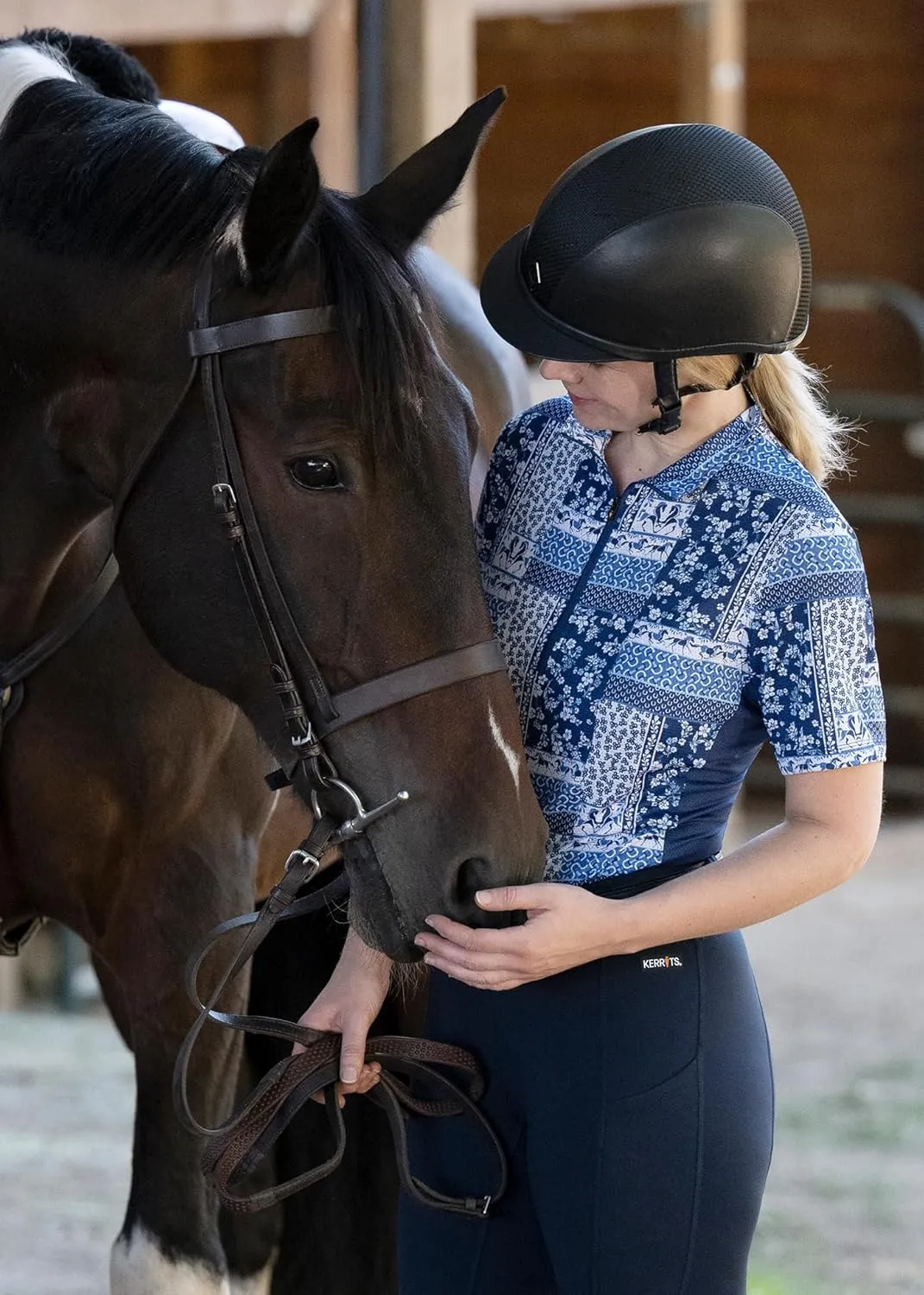Kerrits Women's Breeze Ice Fil Short Sleeve Horse Riding Shirt – Ultra-Lightweight Cooling Equestrian Top, Great for Summer