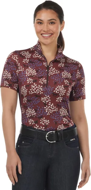 Kerrits Women's Breeze Ice Fil Short Sleeve Horse Riding Shirt – Ultra-Lightweight Cooling Equestrian Top, Great for Summer