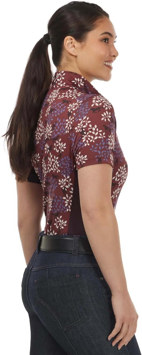 Kerrits Women's Breeze Ice Fil Short Sleeve Horse Riding Shirt – Ultra-Lightweight Cooling Equestrian Top, Great for Summer