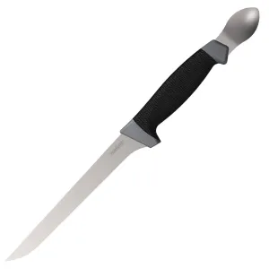 Kershaw 7" Boning Knife with Spoon, Stainless Steel Blade with Protective Sheath, Fishing Fillet Knife, Two-in-One Fishing Tool for Anglers
