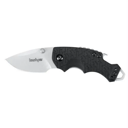 Kershaw Shuffle Linerlock 2.375 Bead Blast Plain Black GFN