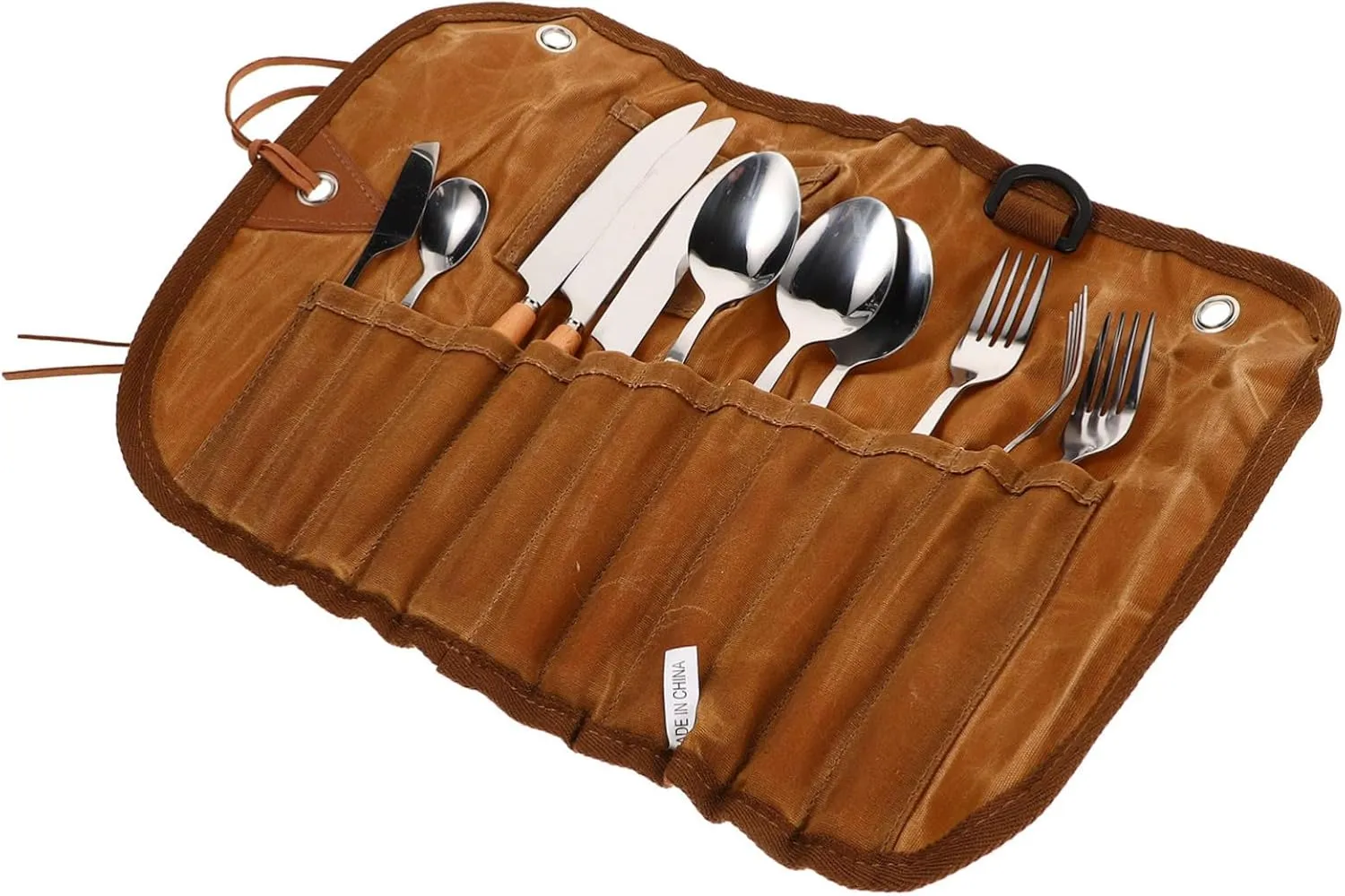 KESYOO 1 Set Multi Function Utensil Kit for Portable Stainless Steel Cutlery Set with Bag for Camping Picnics Reusable Travel Utensils for Outdoor Dining