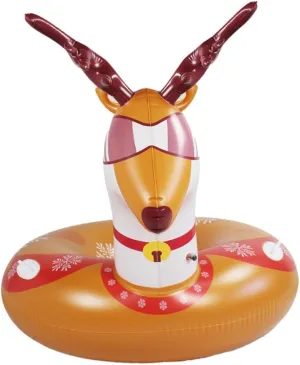 KESYOO 1Pc Outdoor PVC Inflatable Snow Tube Durable Deer Shape Winter Sled for Adults Wear Resistant Low Temperature Resistant for Family Sledding Fun