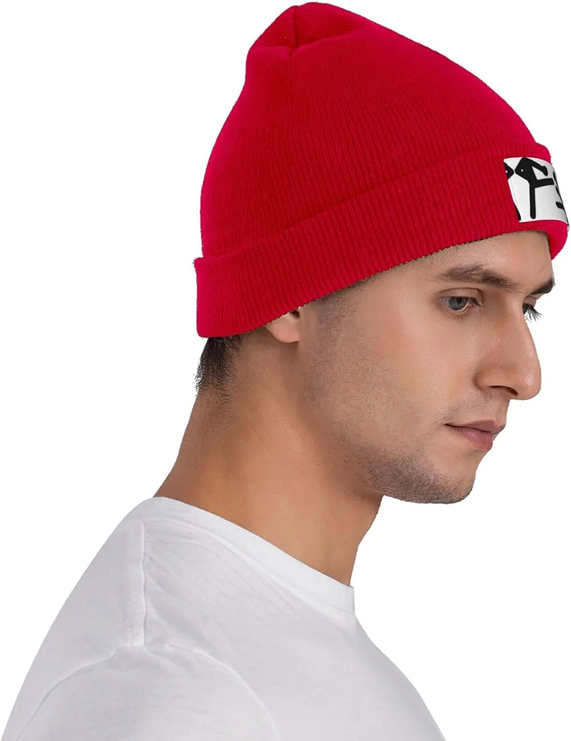 Kickboxing Print Knitted Hat,Beanie Hat Winter Warm Knit Cuffed Cap for Women Men