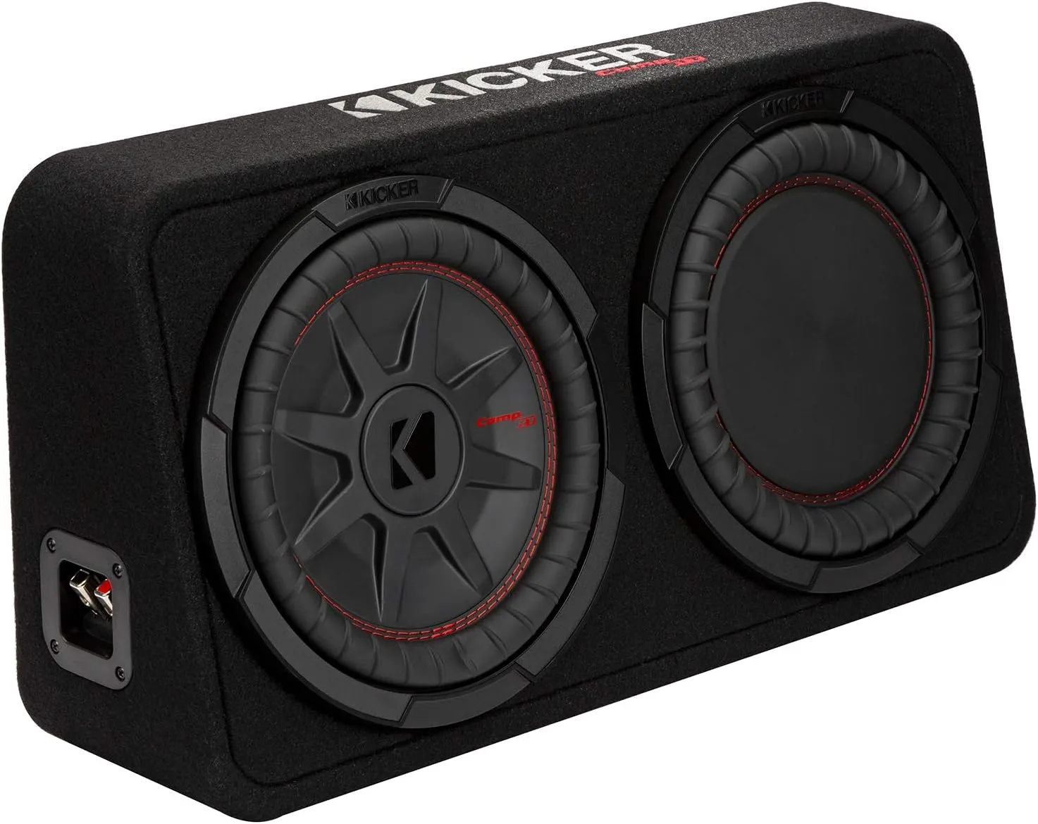 Kicker 48TCWRT102 CompRT 10" subwoofer in Thin Profile Enclosure, 2ohm