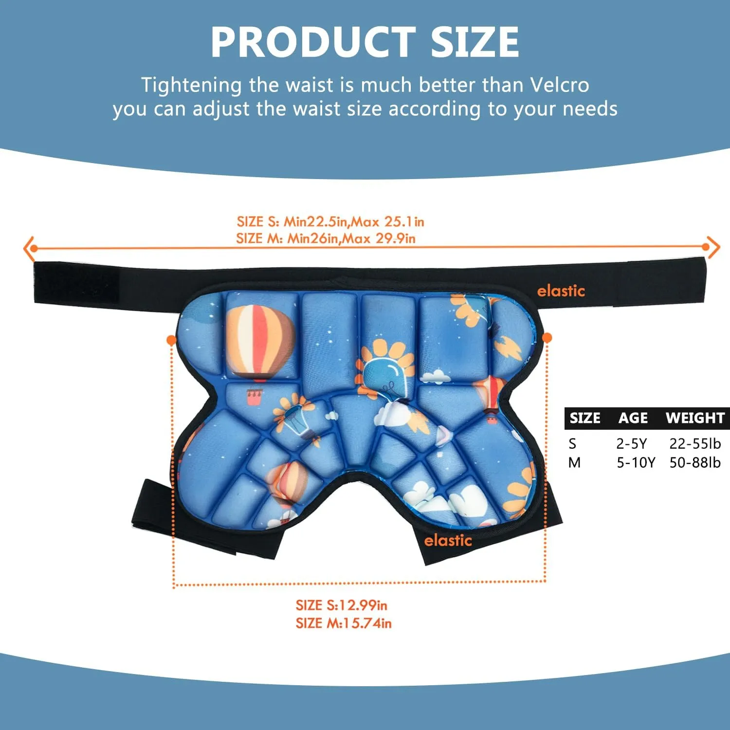 Kids Butt Pad for Skating Ski Snowboarding Roller Skate, Kids Hip Protector, Thickened Ski Butt Pad Padded Shorts for Winter Sports