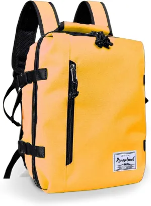 Kids Travel Backpack for Ages 3-6 | Lightweight Suitcase Style Carry-On | 10L Weekender with Tablet Sleeve & Chest Strap | Papaya