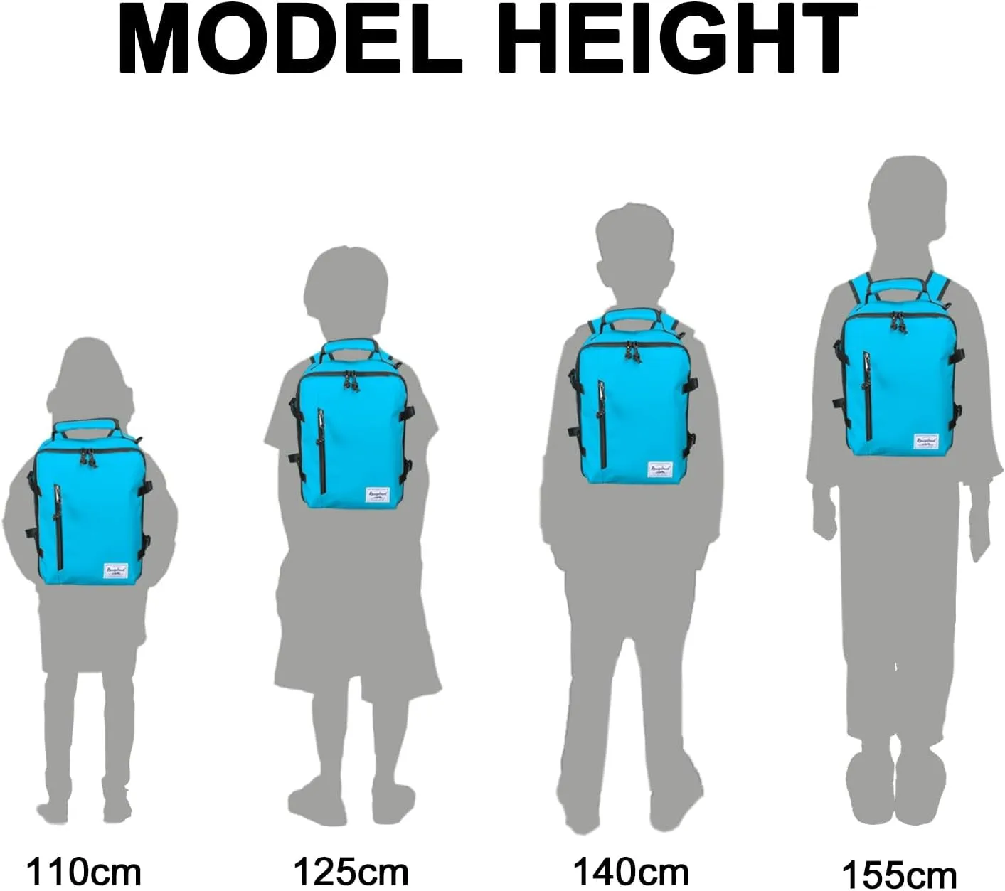 Kids Travel Backpack for Ages 3-6 | Lightweight Suitcase Style Carry-On | 10L Weekender with Tablet Sleeve & Chest Strap | Water Blue