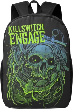 Killswitch Music Engage Music Backpacks Simple Backpack Leisure Bag Daypack for Men and Women