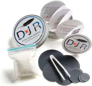 Kit-in-a-Tin - Repair Patches and Goose Down Top-Up for Down Jackets and Sleeping Bags